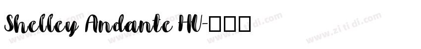 Shelley Andante HU字体转换